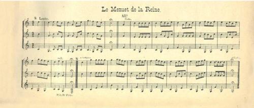 Partition - Menuet de la Reine (Le)