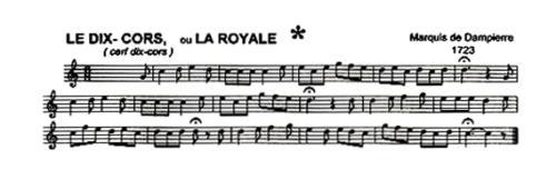 Partition - Royale (la) ou le Dix-cors