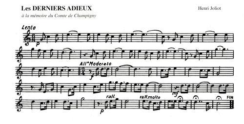 Partition - Derniers Adieux (Les)