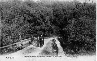 Iconographie - Forêt de Vouvant - Le pont du déluge