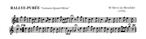Partition - Rallye Purée "Gaiement-Quand-Même"