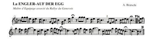 Partition - Engler-Auf Der Egg (La)