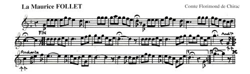 Partition - Follet (La Maurice)