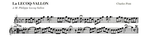 Partition - Lecoq-Vallon (La)