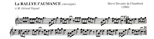 Partition - Rallye l'Aumance (La)