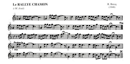 Partition - Rallye Chamon (Le)