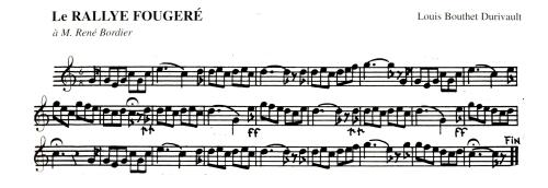 Partition - Rallye Fougeré (Le)