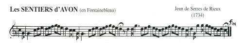 Partition - Sentiers d'Avon (Les)
