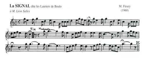 Partition - Signal (La) dite les Lauriers de Boulo