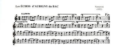 Partition - Échos d'Aubigny du Bac (Les)