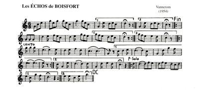 Partition - Échos de Boisfort (Les)