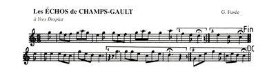 Partition - Échos de Champ-Gault (Les)