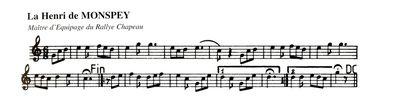 Partition - Monspey (La Henri de)