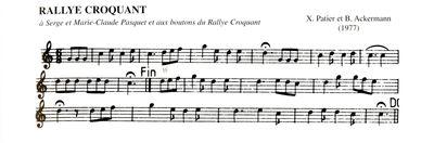 Partition - Rallye Croquant 