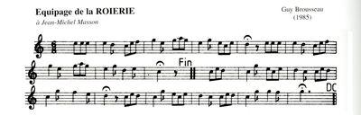 Partition - Équipage de La Roirie