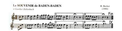 Partition - Souvenir de Baden-Baden (Le)