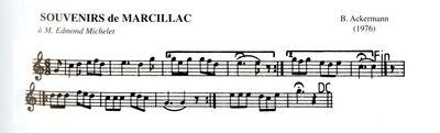 Partition - Souvenirs de Marcillac (Les)