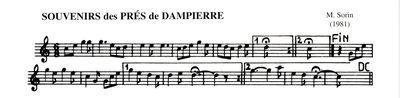Partition - Souvenirs des Prés de Dampierre (Les)