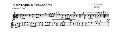 Partition - Souvenirs de Vescemont (Les)