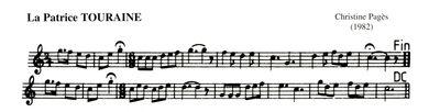 Partition - Touraine (La Patrice)