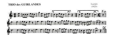 Partition - Trio des Guirlandes (Le)