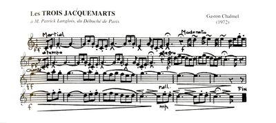 Partition - Trois Jaquemarts (Les)