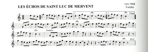 Partition - Échos de Saint-Luc de Mervent (Les)