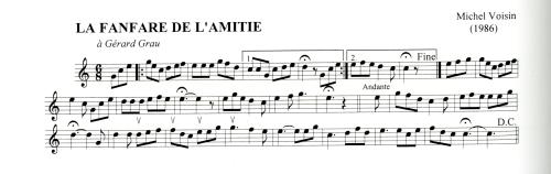 Partition - Fanfare de l'Amitié (La)