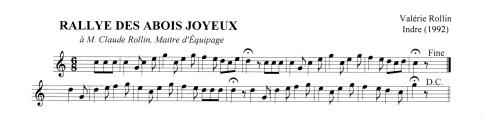 Partition - Rallye des Abois Joyeux