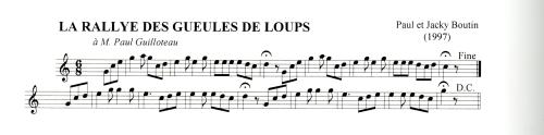 Partition - Rallye des Gueules de Loups (La)