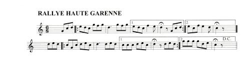 Partition - Rallye Haute Garenne