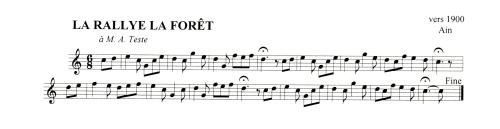 Partition - Rallye la Forêt (La)