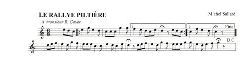 Partition - Rallye Piltière (Le)