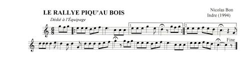 Partition - Rallye Piq'au Bois (Le)