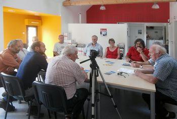 Iconographie - Visite d'Arexcpo et de l'OPCI à la Granjagoul, Maison du PatrimoineOrale de Haute-Bretagne