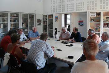 Iconographie - Visite d'Arexcpo et de l'OPCI à la Granjagoul, Maison du PatrimoineOrale de Haute-Bretagne