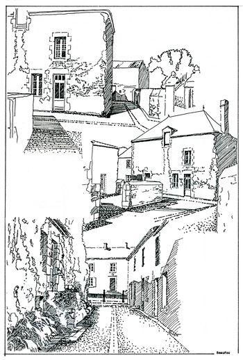 Iconographie - Croquis d'éléments architecturaux