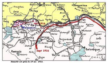 Iconographie - Carte de la région de Monastir