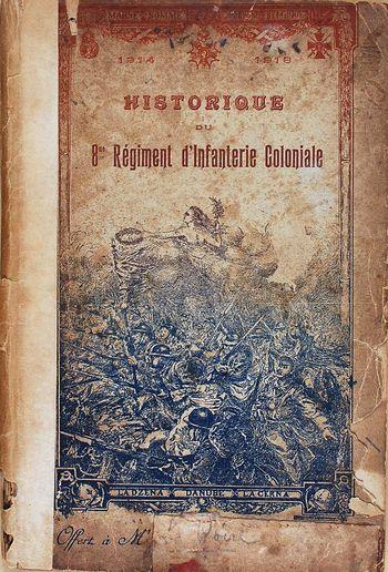 Iconographie - Couverture de l'ouvrage Historique du 8e Régiment d'Infanterie