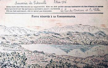 Iconographie - Le lac de Doiran et la ville