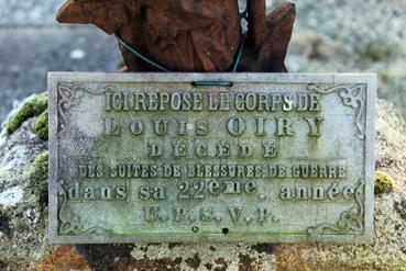 Iconographie - La tombe de Louis Oiry