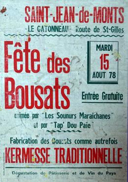 Iconographie - Affiche de la Fête des bousats