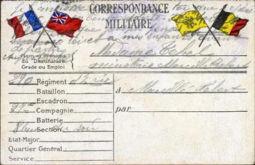 Iconographie - Correspondance militaire