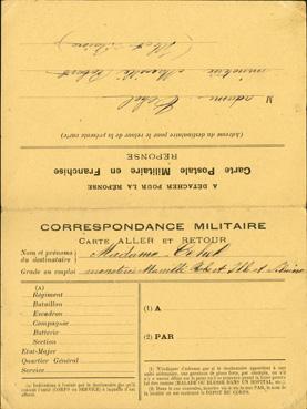 Iconographie - Correspondance militaire 