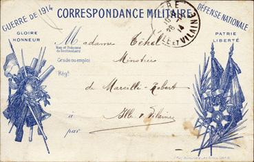 Iconographie - Correspondance militaire