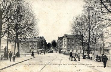 Iconographie - Place du Port-Communeau, Pont Morand et route de Rennes 