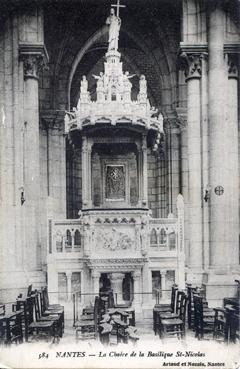Iconographie - La chaire de la basilique Saint-Nicolas