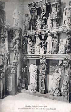 Iconographie - Musée archéologique - Sculptures et pans de bois du vieux Nantes