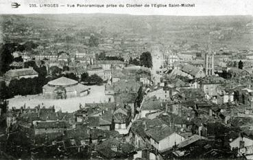 Iconographie - Vue panoramique prise du clocher de l'église Saint-Michel