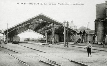 Iconographie - La gare - Vue intérieure - La marquise